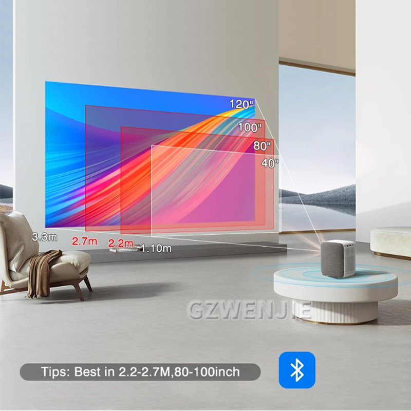 Mini Projector Portable - H6 미니 프로젝터 LED 1080P 풀