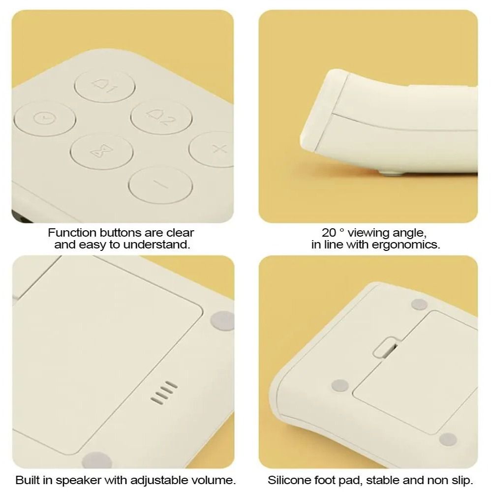 선물용 창의적인 소형 알람 시계 배터리 작동식 간단한  - Kitchen Electronics Gadgets 리뷰 및 가격