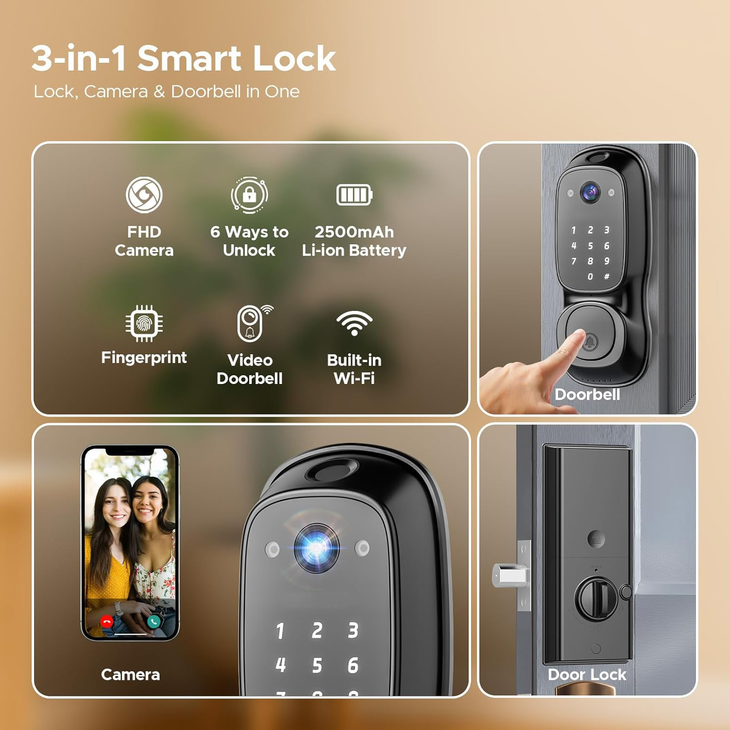 투야 와이파이 스마트 도어락 ‎ 카메라 및 도어벨 다기 - Electronics & Gadgets Icon 리뷰 및 가격