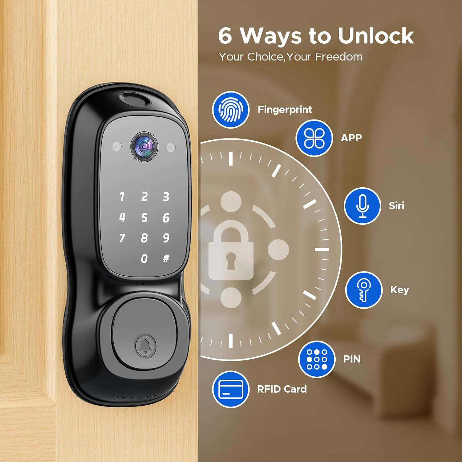 투야 와이파이 스마트 도어락 ‎ 카메라 및 도어벨 다기 - Electronics & Gadgets Icon 리뷰 및 가격