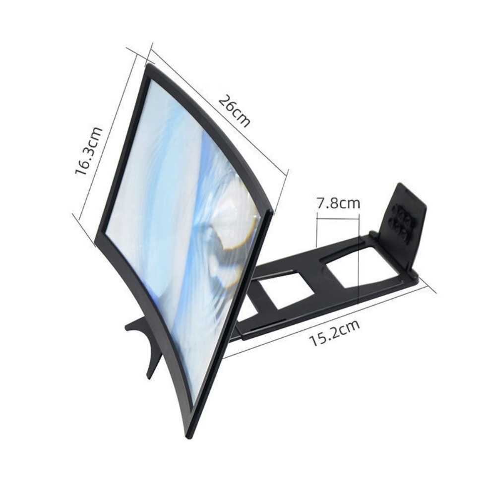 12인치 3D 스크린 확대경 브래킷 곡선형 프레넬 렌즈 - Mini Projector Portable 리뷰 및 가격
