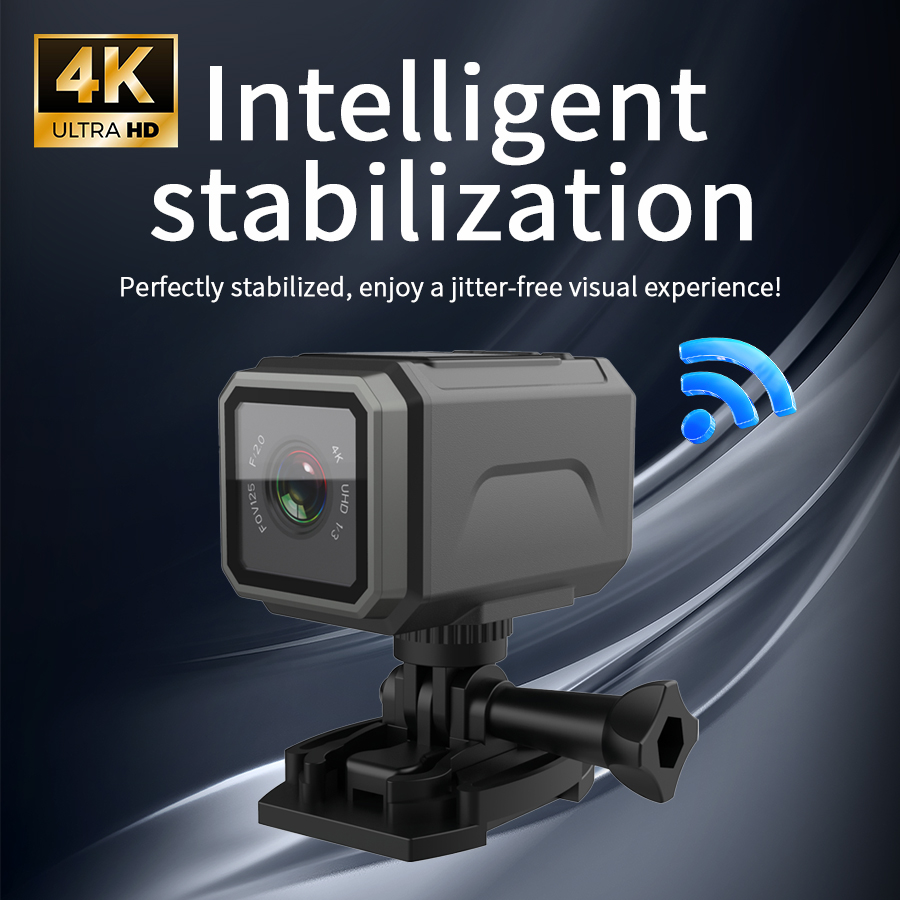 4K EIS 액션 카메라 125 °   오토바이 다이빙 - Action Camera 4K 리뷰 및 가격