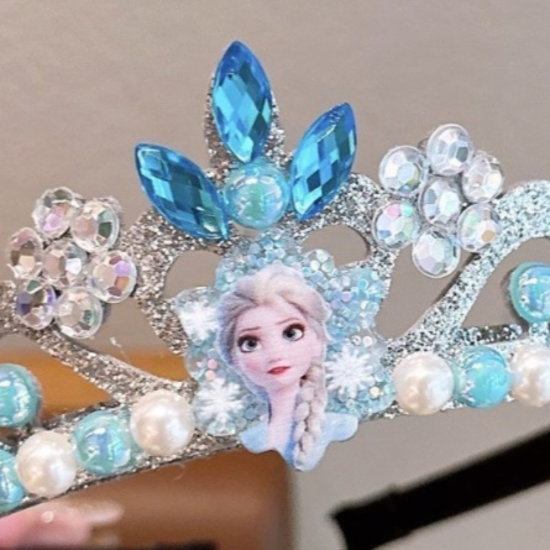 엘사 크리스탈 티아라 헤어밴드 어린이 코스프레 공주 왕 - Elsa Gadget 리뷰 및 가격